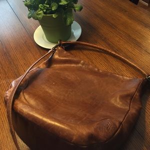 FRYE Melissa Hobo in Cognac.
