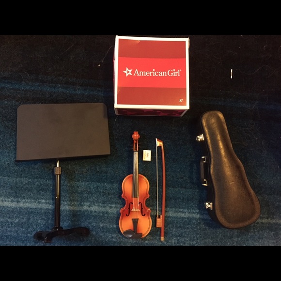 American girl doll violin set