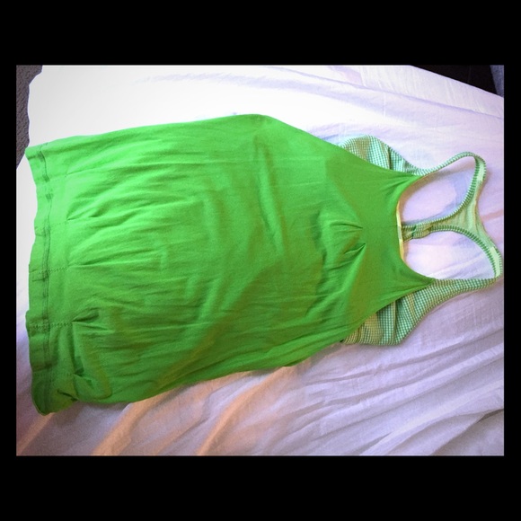 Lululemon- green no limits tank, size 6