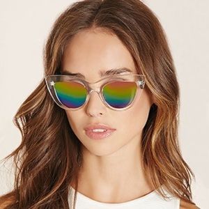 Mirrored Cat Eye Sunglasses