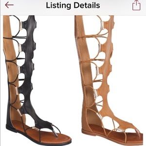 Black gladiator sandals