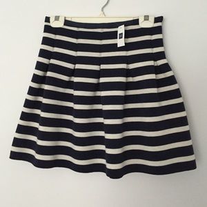 Gap navy and white stripe skirt!