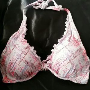 NWT Victoria's Secret ruffle halter swim top, 34D