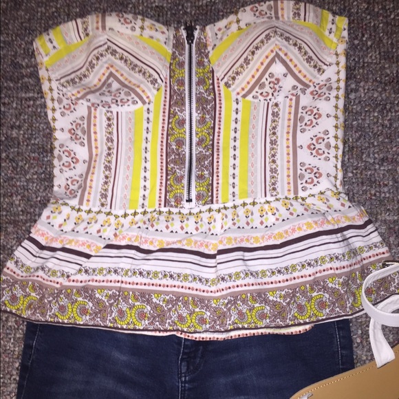 Bohemian bustier style top
