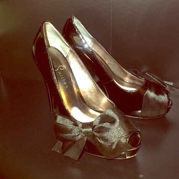 Black Patent Paris Hilton Heels
