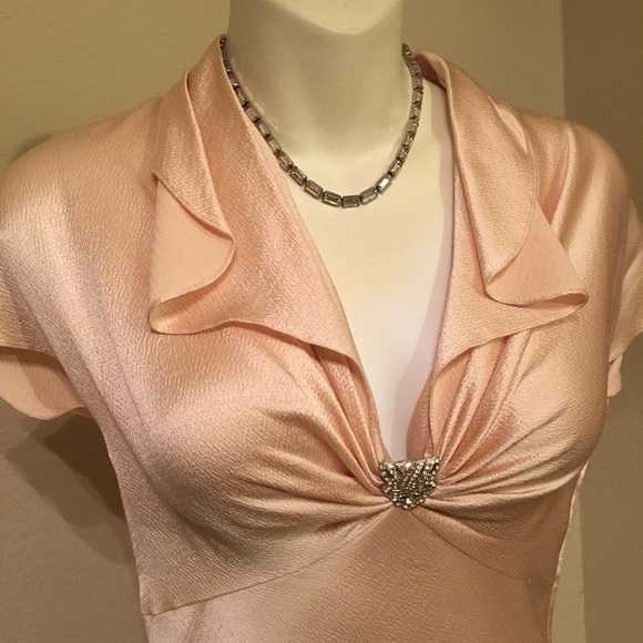 Ralph Lauren Purple Label champagne silk dress - Picture 2 of 4