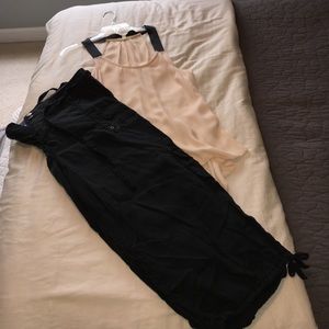 Lane Bryant black cargo capris