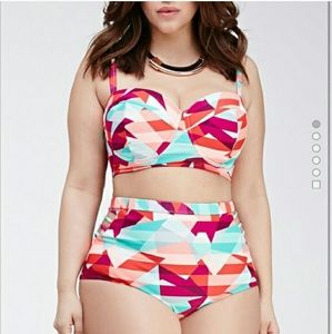 High wasted swimsuit bottoms