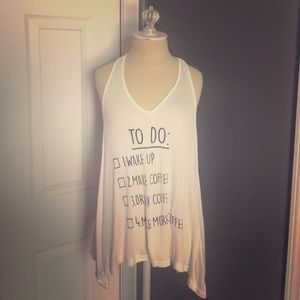 Racerback graphic tanks