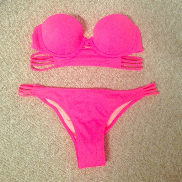 Victoria secret bikini set 32B small push up - Picture 1 of 4