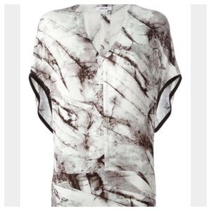 Helmut Lang Abstract print shirt
