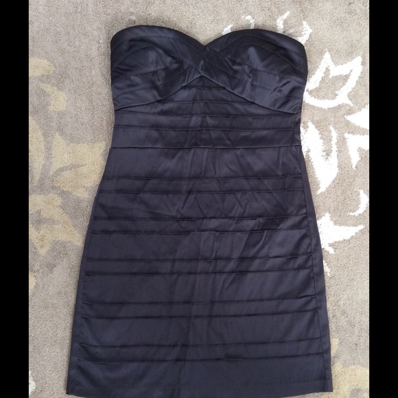 * SOLD * Black strapless dress