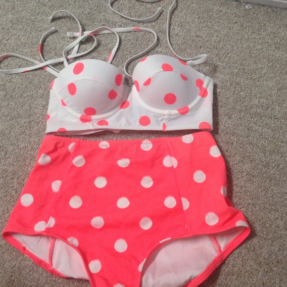 Topshop high waisted bikini set size 4 - Picture 2 of 2