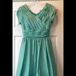 Beautifully Modest Mint Green Bubble Dress