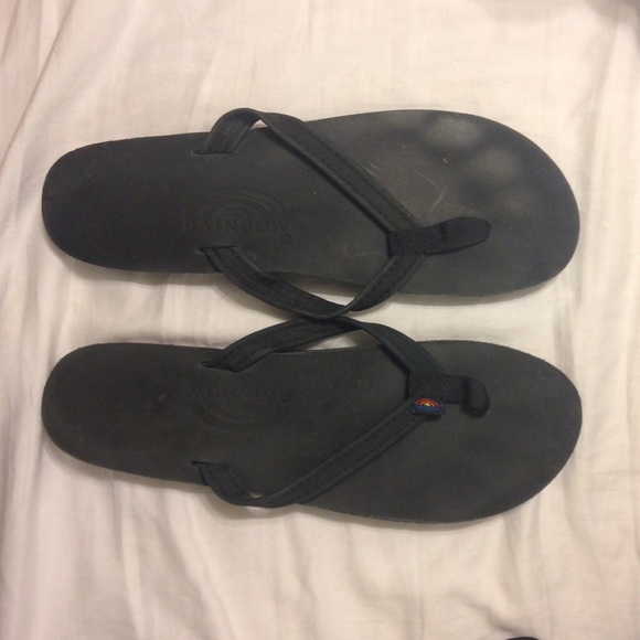 Navy blue rainbow sandals