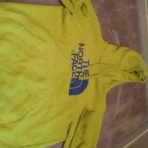 Greenish/Yellow North Face Hoodie