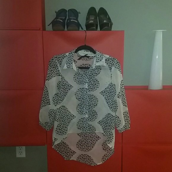 SOLD - Skulls and Hearts Blouse