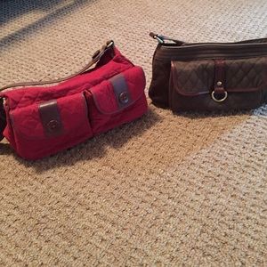 2 Vera Bradley handbags $30 for both.