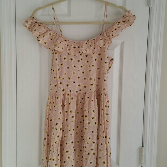 Mini tunic dress off shoulder