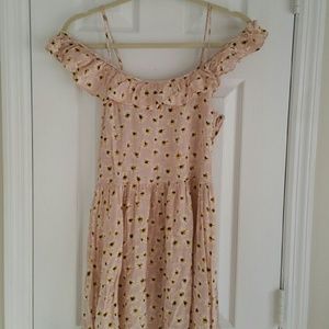 Mini tunic dress off shoulder