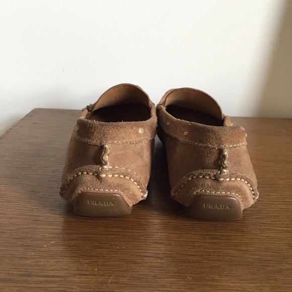Prada Brown Suede Loafers - Picture 4 of 4