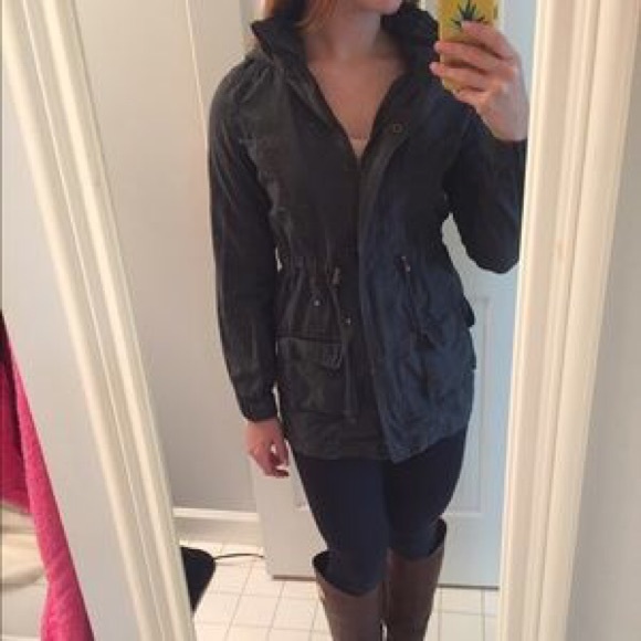 ISO dark grey cotton on utility jacket