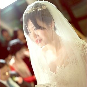 Super soft and long wedding veil