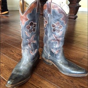 Bed|Stu Leather Cowgirl Boots- W Size 8.5