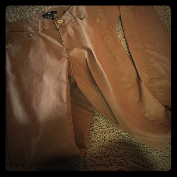 H&M taupe skinny jeans