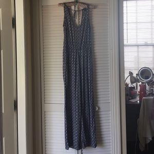 H&M Long Backless Jumpsuit with Pockets