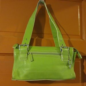 Fossil, give me life-green leather purse
