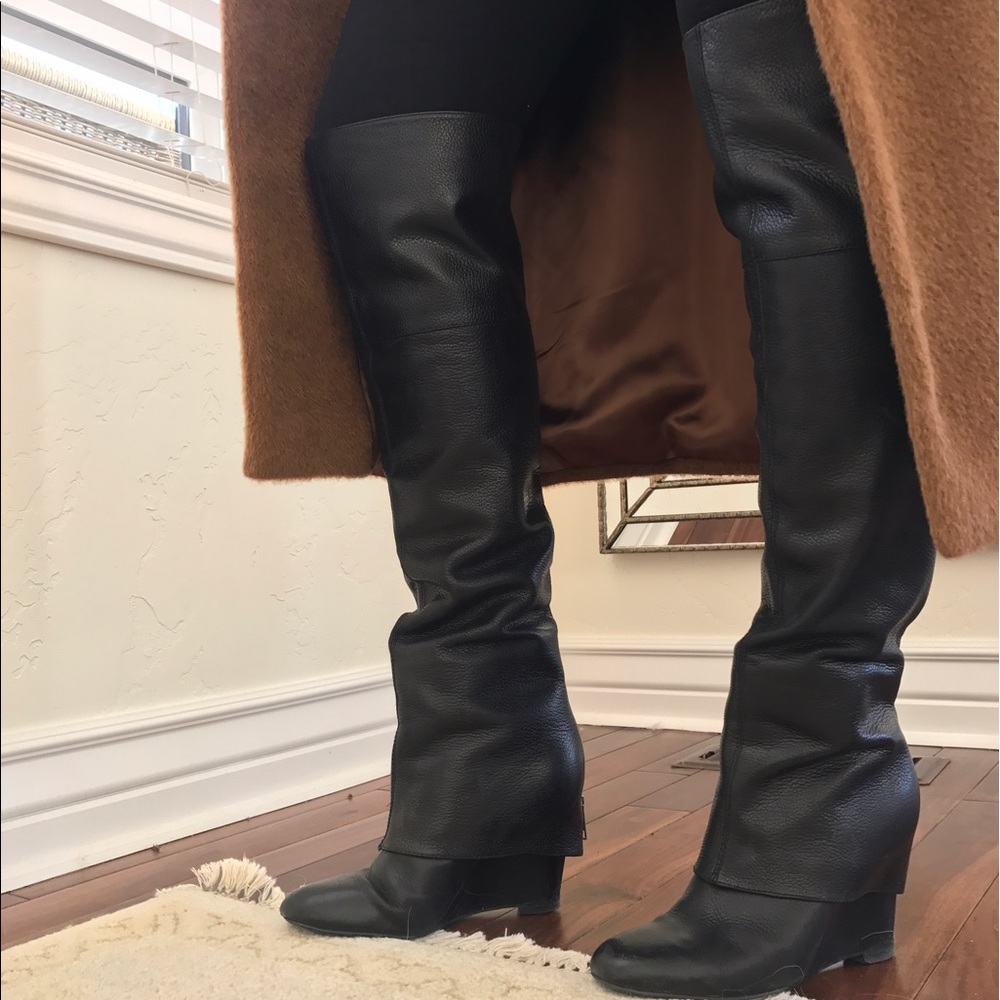 Ash 
Pearl Over the Knee Boots with Zip