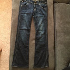 Hudson boot cut jeans dark wash