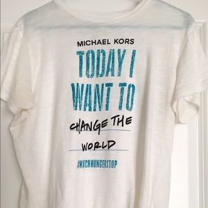 Michael Kors Watch Stop Hunger Tshirt