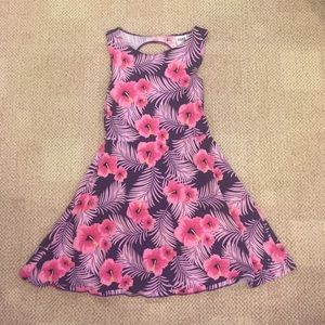 VS Floral A-Line & Backless Dress