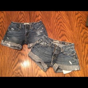 Aiden and Carter BKE jean shorts.