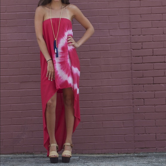 Tie dye high low dress BRAND NEW WITH TAGS!