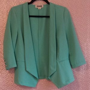 Size L Turquoise Jacket/Blazer