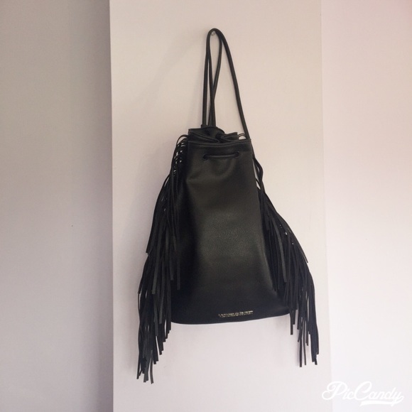 Black Fringe Bag