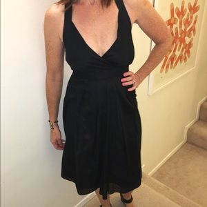 Theory altar neck black dress