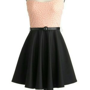 Size M strapless "modern day poodle skirt" dress