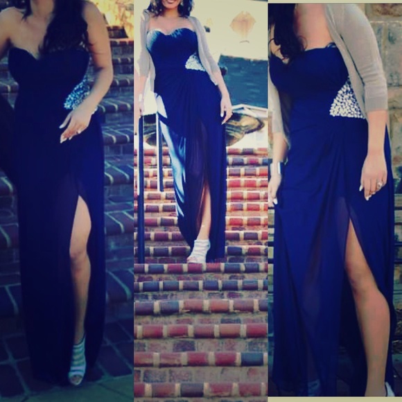 My prom dress includes slits in the back