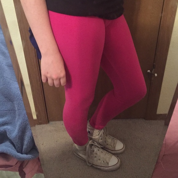 Pink leggings