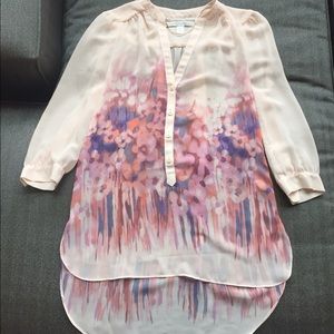 LC Lauren Conrad Watercolor Tunic