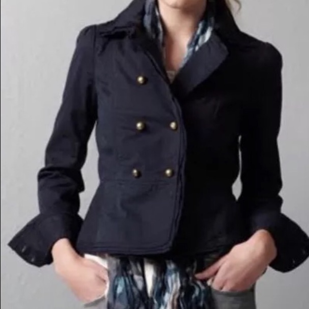 Loft navy military inspired lightweight jacket