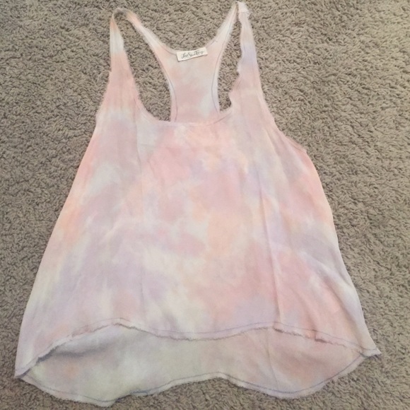 Love Shack Fancy silk racerback tank