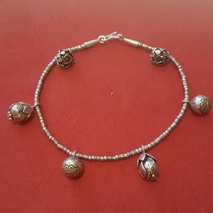 Hill Tribe Thai silver anklet