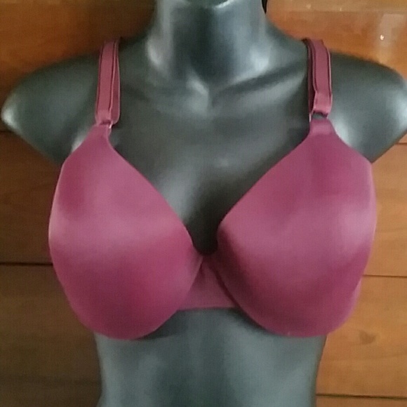 Burgundy bra