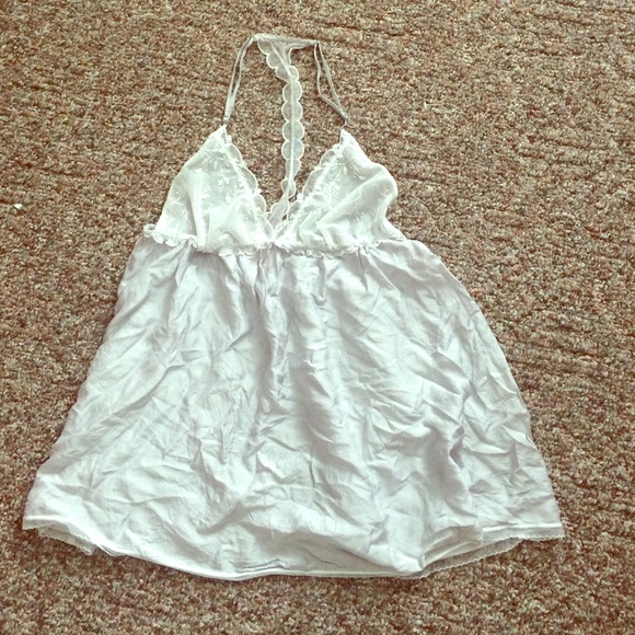 Grey and lace Victoria's Secret camisole - Picture 1 of 4