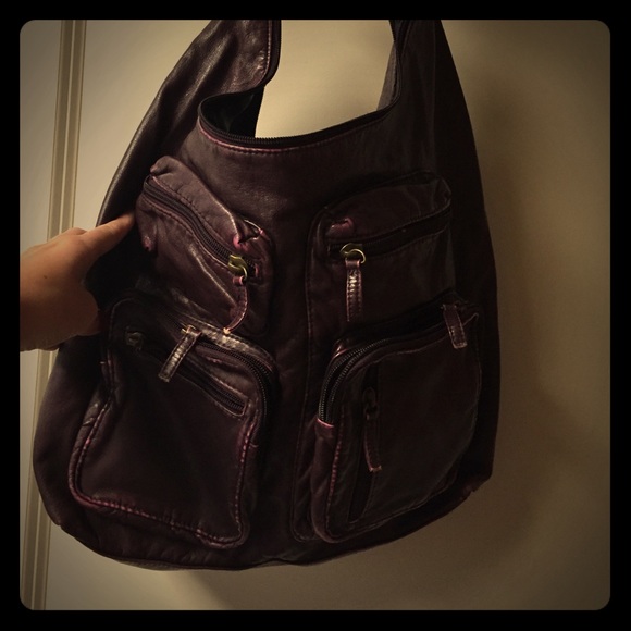 Deep Purple Pocketed Purse